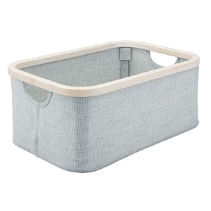 InterDesign / Текстильная корзина-органайзер Interdesign серый/беж S (100736)