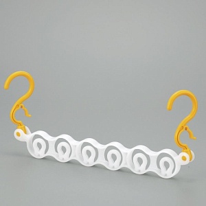 Inomata / Вешалка 352*159*26мм для плечиков БЕЛЫЙ (100277)