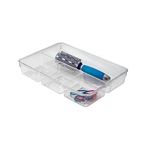 InterDesign / Органайзер для косметики в выдвижной ящик с 4 отделениями Rain (100677)