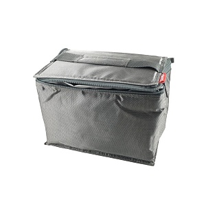 DECOR / Термосумка для ланч-бокса складная нейлоновая 22х15х14.5см, серый (101099)