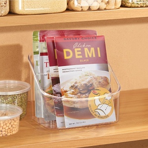 InterDesign / Органайзер кухонный для хранения двухсекционный Linus (100939)