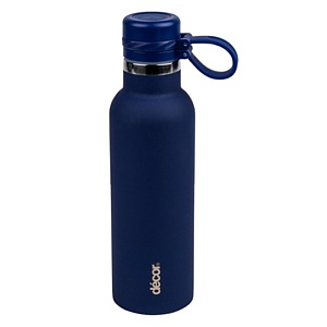 DECOR / Бутылка HYDRO для холодных и горячих напитков нержавеющая сталь 580мл, синий (101169)