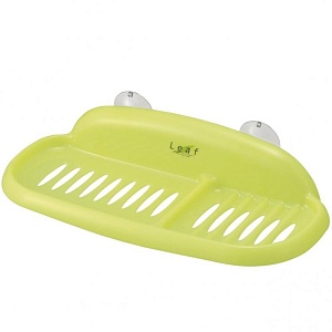 Inomata / Мыльница на присосках ЛАЙМ (100477)