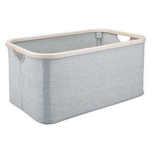 InterDesign / Текстильная корзина-органайзер Interdesign серый/беж L (100740)
