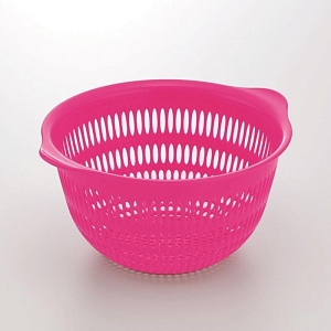 Inomata / Дуршлаг Д19см РОЗОВЫЙ (100313)