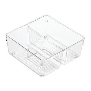 InterDesign / Лоток Linus универсальный двухсекционный 20.3х20.3х7.6см (101261)