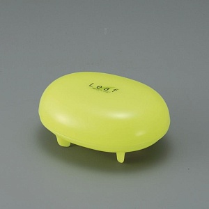 Inomata / Мыльница с крышкой ЛАЙМ (100486)