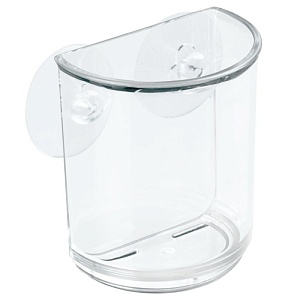 InterDesign / Стакан для ванных принадлежностей настенный на присосках (100109)