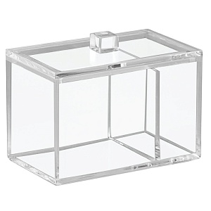 InterDesign / Органайзер с двумя отсеками для храния ватных дисков и ватных палочек (100640)