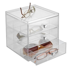 InterDesign / Органайзер с  ящиками и верхним местом для хранения Прозрачный (100744)