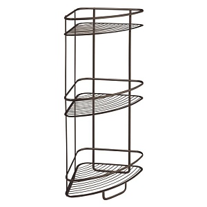 InterDesign / Полка угловая аксис тройная напольная 31х20х65 см бронза (100162)