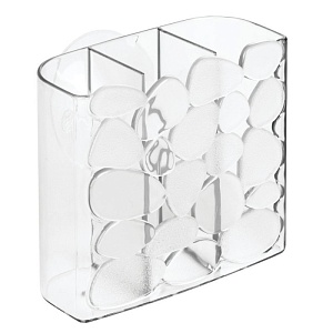 InterDesign / Стакан камешки настенный на присосках прозрачный пластик (100110)