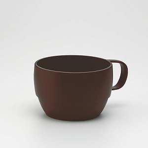 Inomata / Кружка для СВЧ 350мл КОРИЧНЕВЫЙ (100433)
