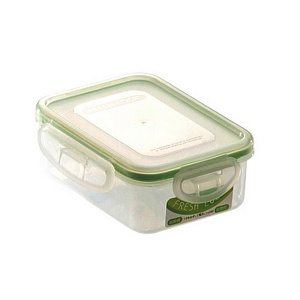 Yamada / Контейнер для СВЧ  0,34л прям. для пищев. ЗЕЛЁНЫЙ (100332)