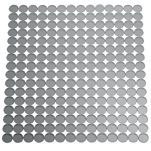 InterDesign / Коврик для раковины Orbz графит 27.3х31.1см (100722)