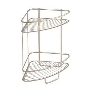 InterDesign / Угловая полка для ванной Axis Сталь (100056)