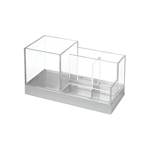 InterDesign / Стакан Clarity Square для ванных принадлежностей пластиковый (101227)