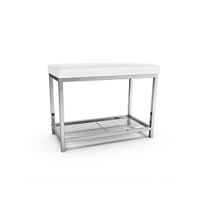 BETTER LIVING / Банкетка-обувница MODERNA белая экокожа (101196)