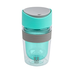 DECOR / Термокружка TRAVEL CUP с двойными стенками тритан 350мл, мятный (101172)