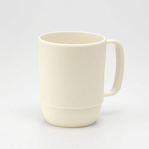 Inomata / Кружка для СВЧ 350мл СЛОНОВАЯ КОСТЬ (100436)