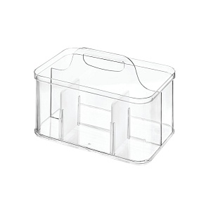 InterDesign / Подставка для кухонных принадлежностей CRISP 4 отделения со съемными разделителями (101311)