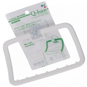 Yamada / Держатель для полотенец на присоске МОЛОЧНЫЙ (100290)