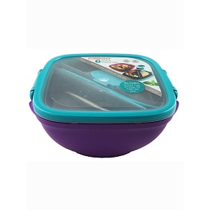 DECOR / Ланч-бокс GO SALAD 6 предметов 1.8л, фиолетовый (101150)