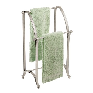 InterDesign / Вешалка для полотенец прямая йорк лира металл матовый хром (100113)