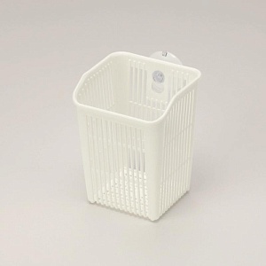 Inomata / Подставка для столовых приборов на присоске БЕЛАЯ (100552)