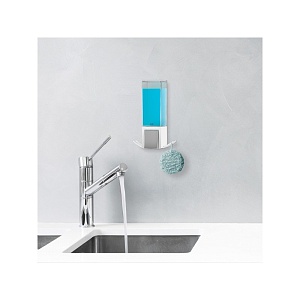 BETTER LIVING / Диспенсер для жидкого мыла, геля, шампуня, кондиционера CLEVER однокамерный 500мл белый (100977)