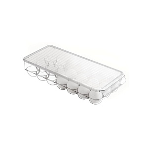 InterDesign / Контейнер для хранения яиц 21 секция FRIDGE BINZ 15.8х37.5х7.6см пластик (101396)