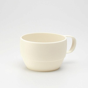 Inomata / Кружка для СВЧ 350мл СЛОНОВАЯ КОСТЬ (100435)