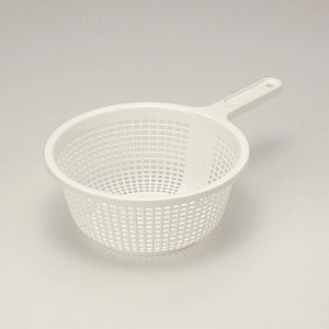 Inomata / Дуршлаг Д19см с ручкой БЕЛЫЙ (100314)