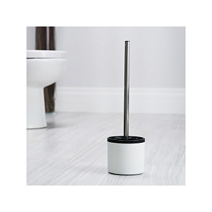 BETTER LIVING / Щетка-скребок резиновая для туалета с подставкой LOOEEZ белый/серый (101017)