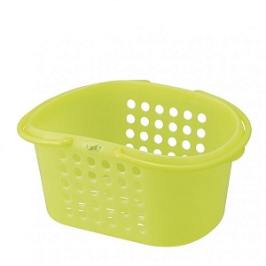 Inomata / Корзина   237*180*116мм с ручками ЛАЙМ (100397)