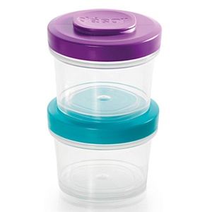 DECOR / Контейнер пищевой PREMIUM GO SNACK TUB модульный круглый с завинчивающейся крышкой 150мл 2шт (101081)