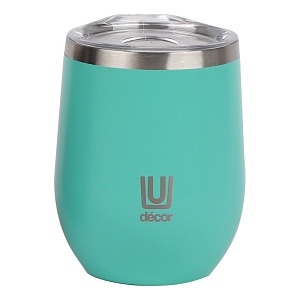 DECOR / Термокружка WINE&COFFEE нержавеющая сталь, вакуумная изоляция 350мл, мятный (101181)