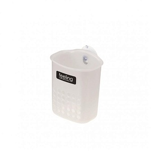 Inomata / Подставка для столовых приборов на присоске БЕЛЫЙ (100551)