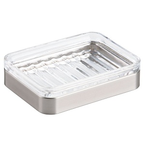 InterDesign / Мыльница вестпорт стекло/металл (100124)