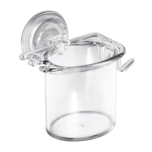 InterDesign / Стакан энергия настенный пластиковый на вакуумной присоске (100112)