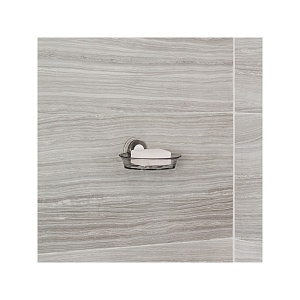 BETTER LIVING / Мыльница IMPRESS настенная на присоске дымчато-серая (101024)