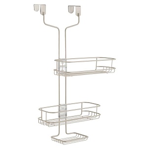 InterDesign / Полка для душевой кабинылиния тройная хром сатин 26.5х16х54 см (100157)