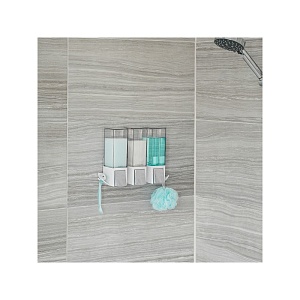 BETTER LIVING / Диспенсер для жидкого мыла, геля, шампуня, кондиционера CLEVER трехкамерный 500мл белый (100981)