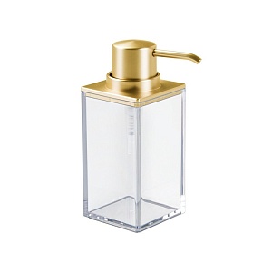 InterDesign / Диспенсер для жидкого мыла Clarity золотистый пластик/сталь 296мл (100809)