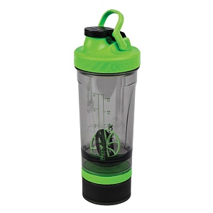 DECOR / Бутылка-шейкер POWER PROTEIN герметичный, тритановая основа 800мл, графит (101146)