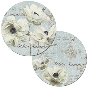 Conimar / Комплект сервировочных салфеток "Лазурное лето" 2 шт диаметр 35см (100951)