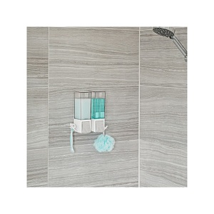 BETTER LIVING / Диспенсер для жидкого мыла, геля, шампуня, кондиционера CLEVER двухкамерный 500мл белый (100979)