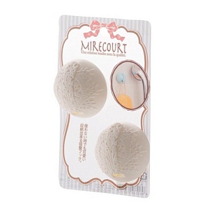 Yamada / Крючок 2шт на присоске  МОЛОЧНЫЙ (100440)