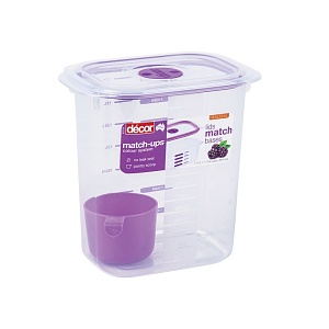 DECOR / Контейнер пищевой PREMIUM MATCH UPS REALSEAL высокий прямоугольный 1.75мл (101061)