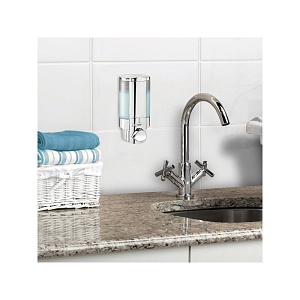 BETTER LIVING / Диспенсер для жидкого мыла, геля, шампуня, кондиционера AVIVA однокамерный 325мл хром (100990)